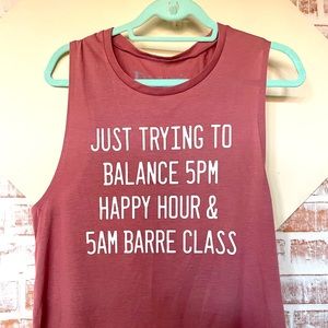 Barre Size Large Tank Top